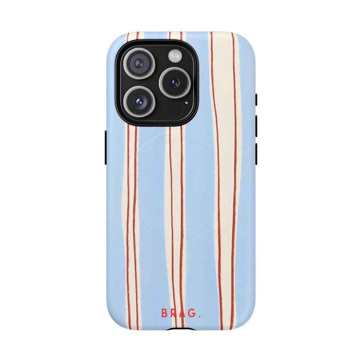 Blue Linen MagSafe Tough Phone Case — Magnetic Protective Cover