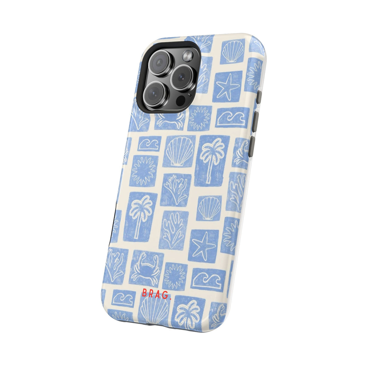 Azure Tiles Magnetic Impact-Resistant Phone Case