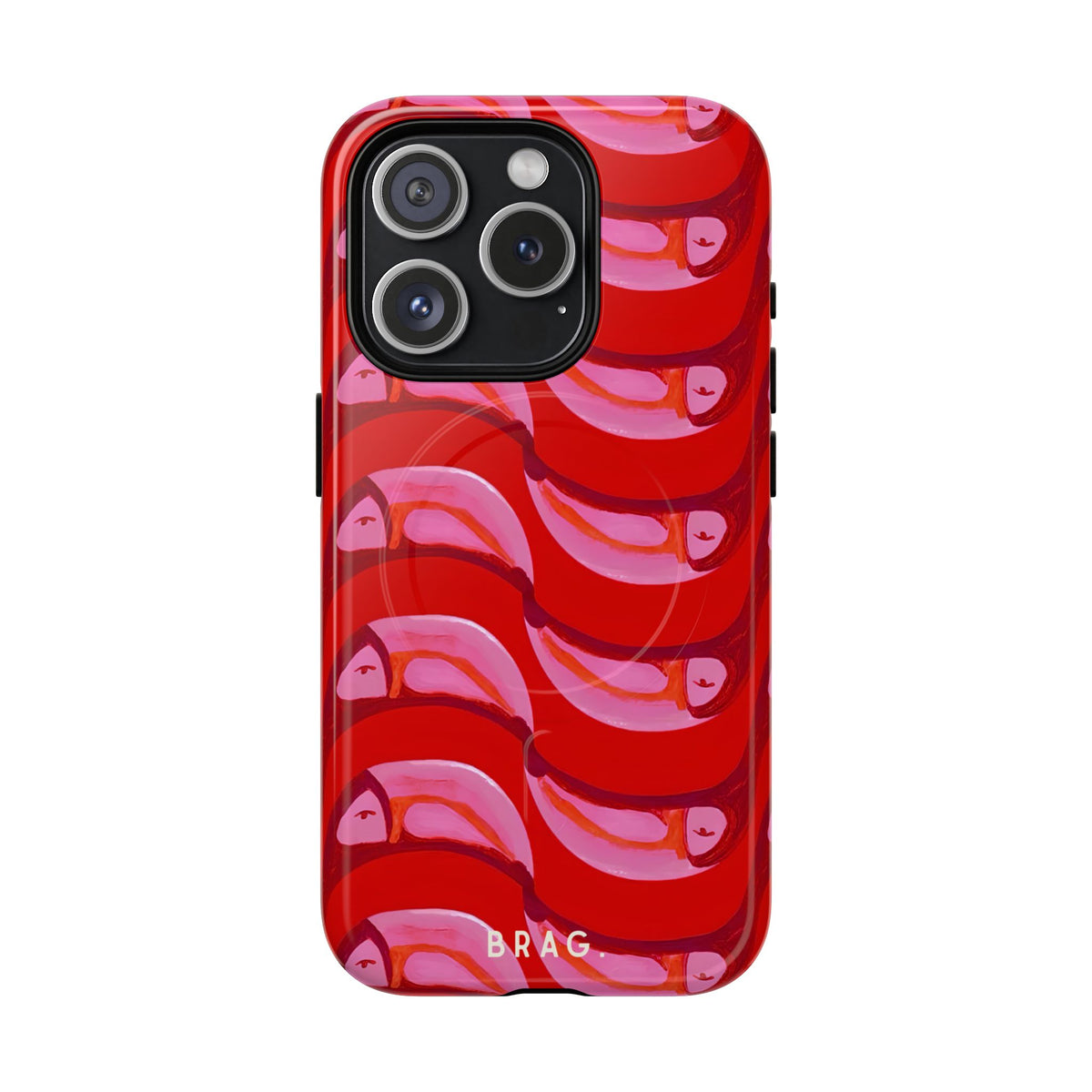 Pink Current MagSafe Tough Phone Case — Magnetic Protective Cover