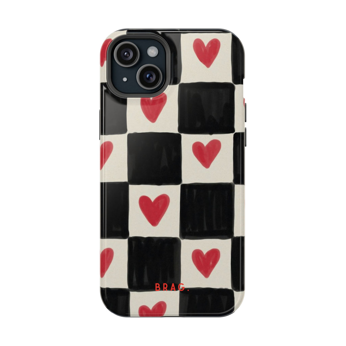 Heart Check Magnetic Impact-Resistant Phone Case