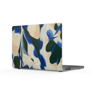 Blue Garden Matte MacBook Case — Slim Protective Laptop Cover