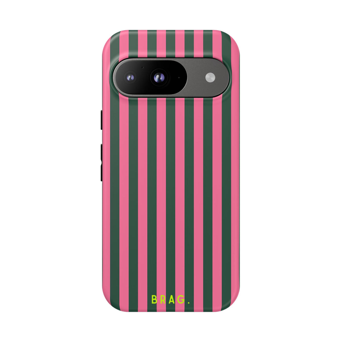 Flamingo Stripe Tough Phone Case – Shockproof Protective iPhone Cover