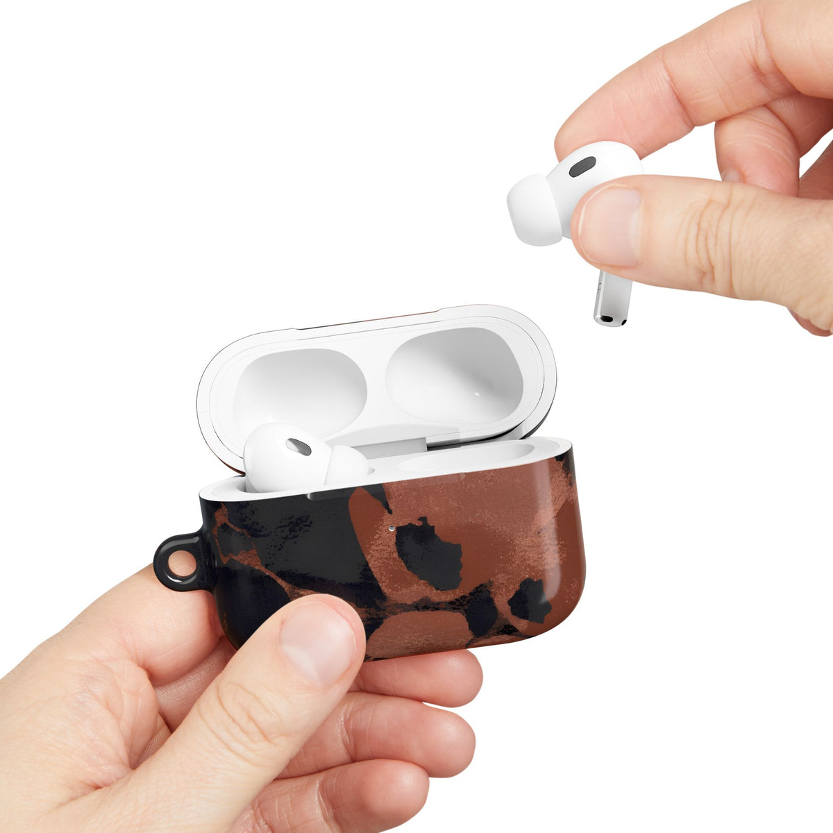 Terracotta Bloom AirPod Case – Slim Protective Charging Case
