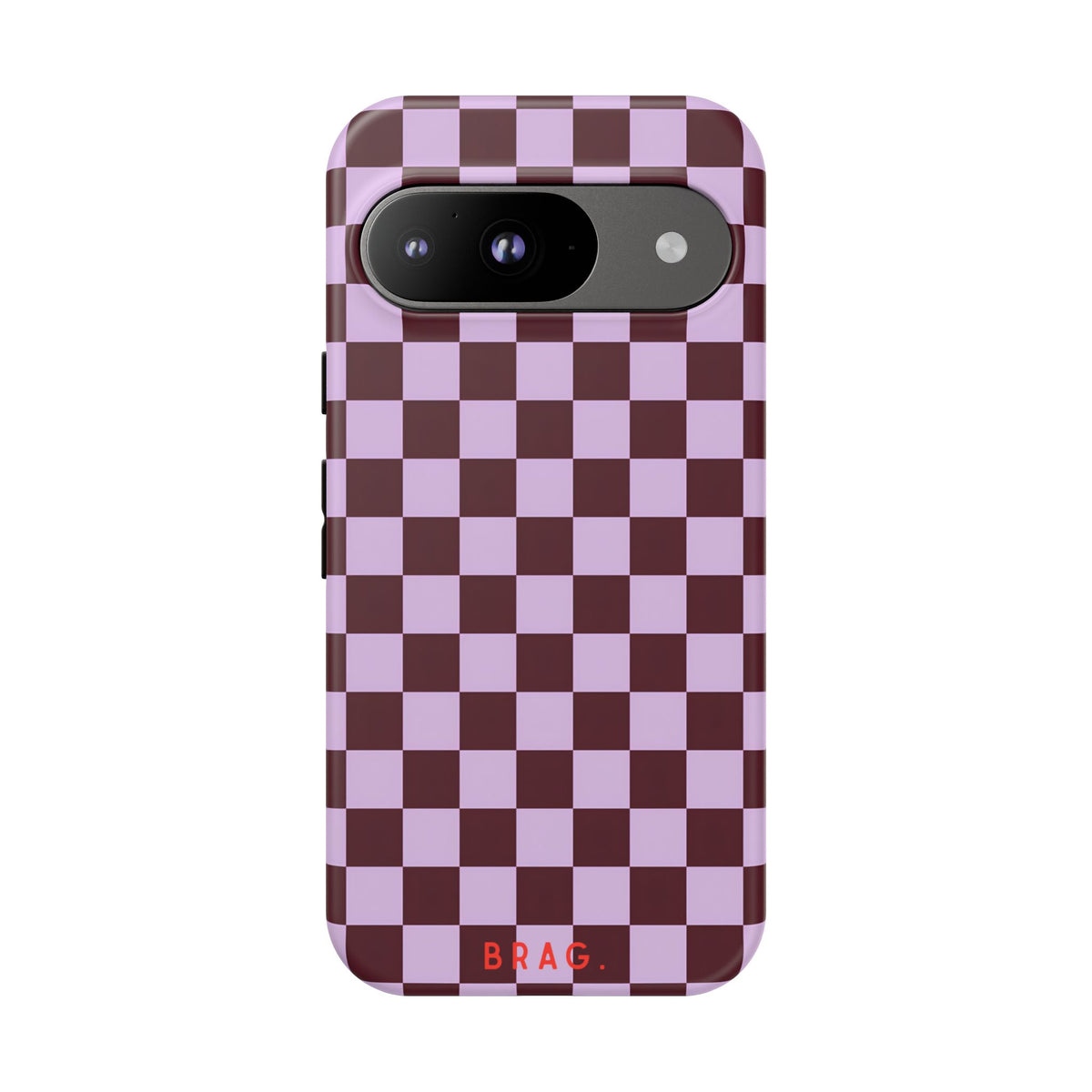 Cherry Check Tough Phone Case – Shockproof Protective iPhone Cover