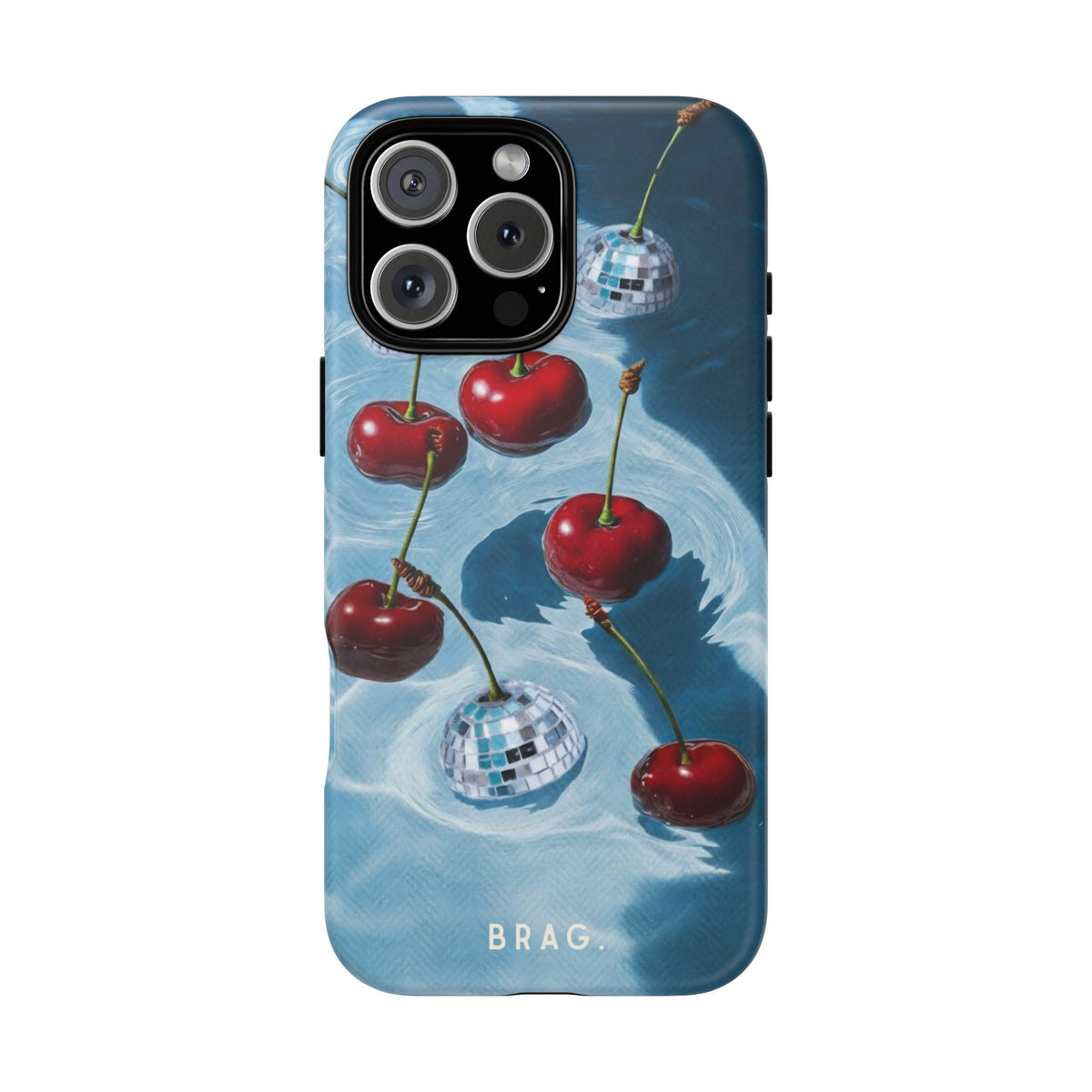 Cherry Ice Tough Phone Case – Shockproof Protective iPhone Cover