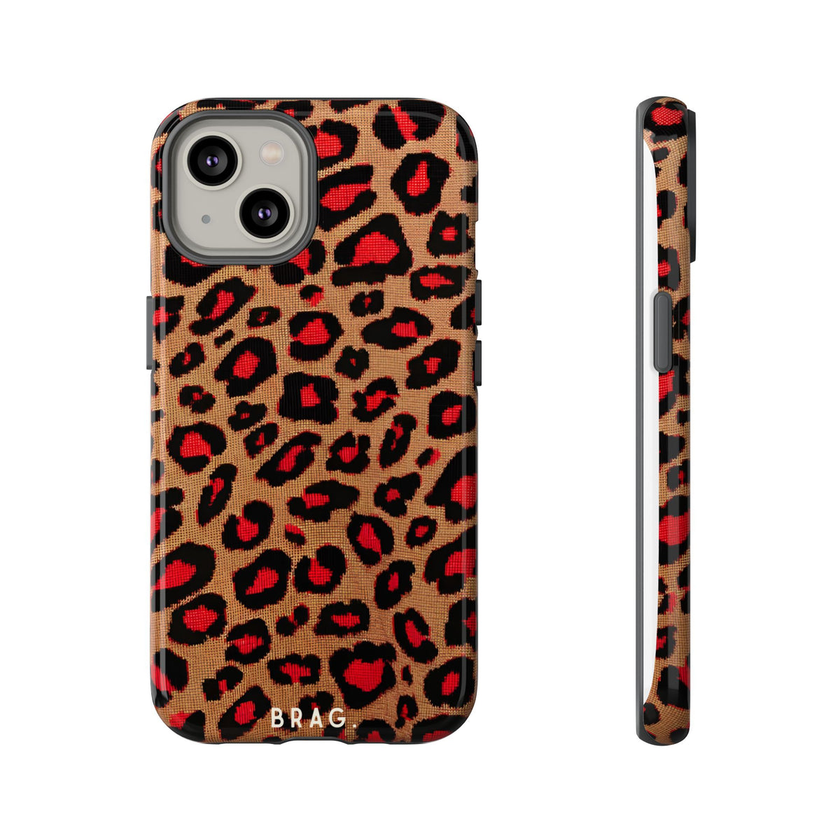 Fire Leo Leopard Tough Phone Case – Shockproof Protective iPhone Cover