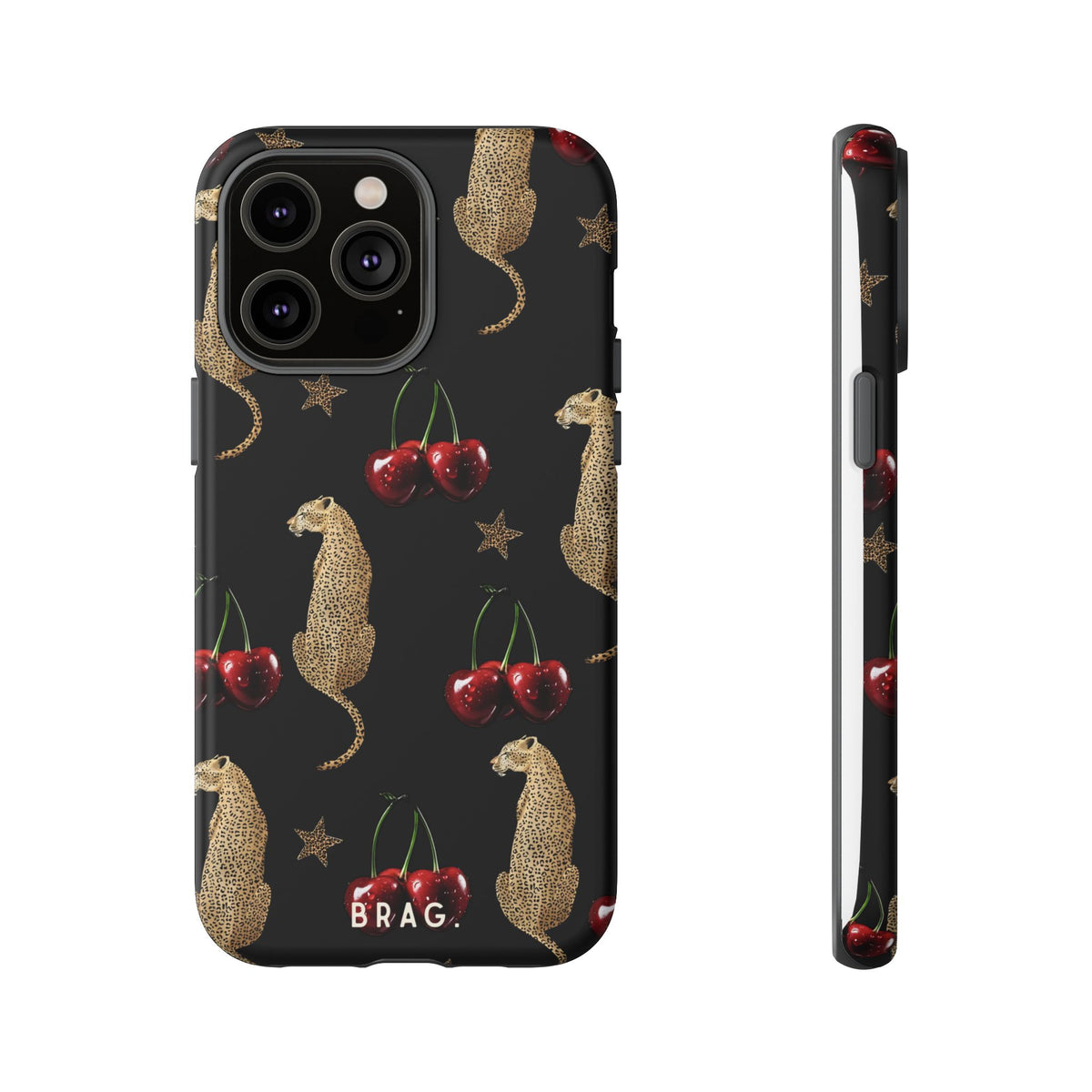 Wild Cherry Tough Phone Case – Shockproof Protective iPhone Cover
