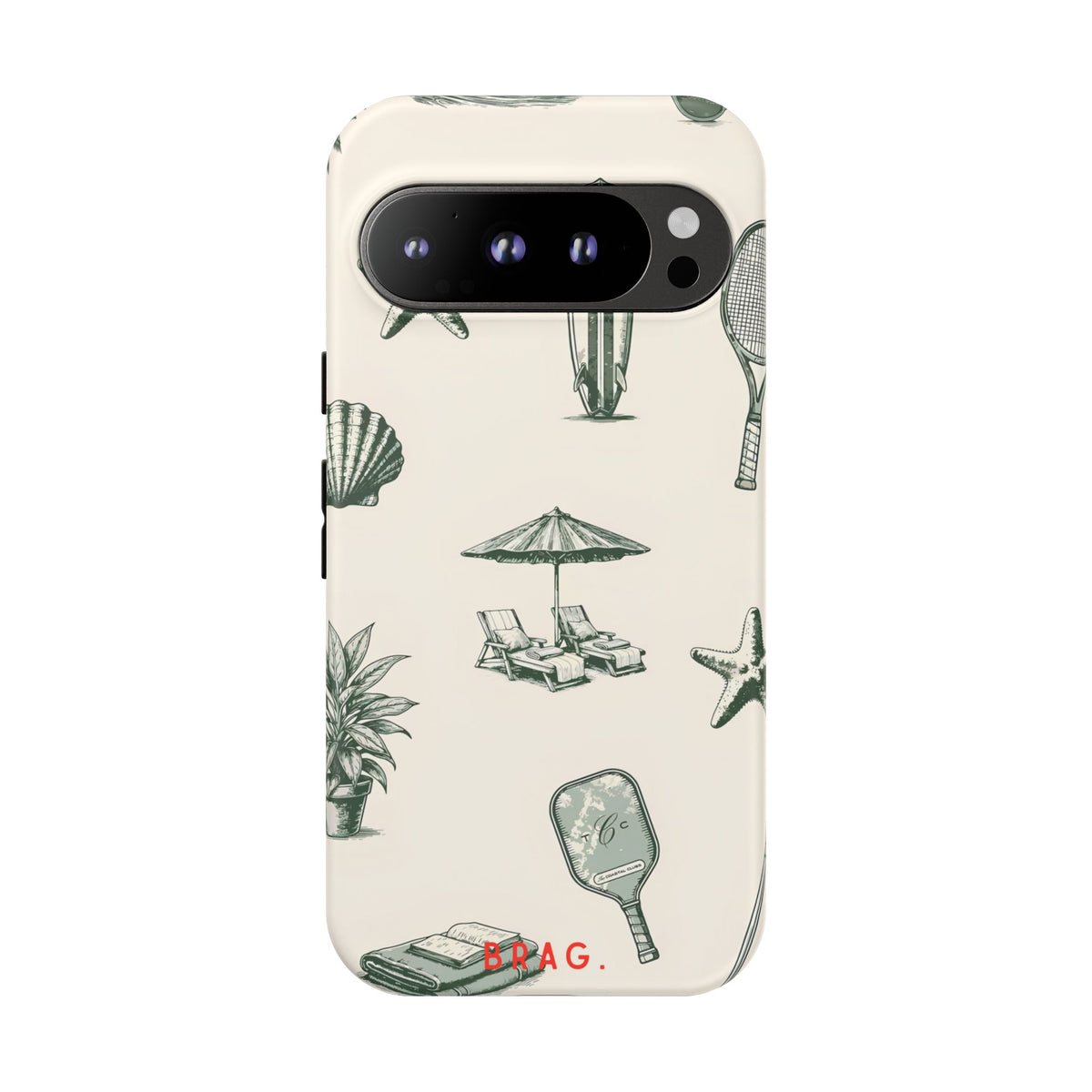 Beach Club Tough Phone Case – Shockproof Protective iPhone Cover