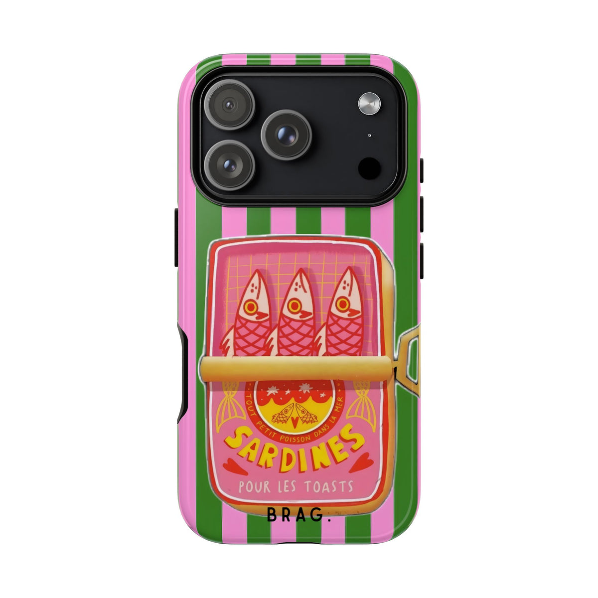 Tinned Pink Tough Phone Case – Shockproof Protective iPhone Cover