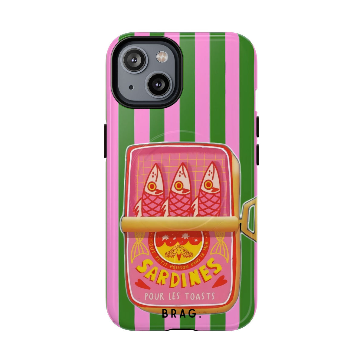 Tinned Pink MagSafe Tough Phone Case — Magnetic Protective Cover