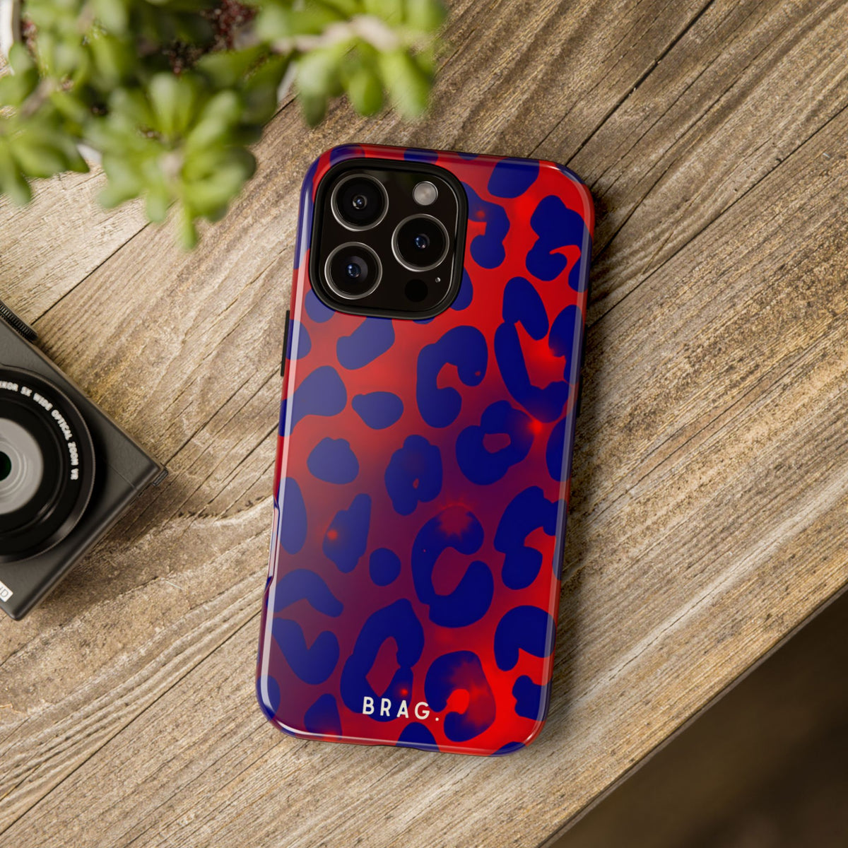 Electric Blue Tough Phone Case – Shockproof Protective iPhone Cover