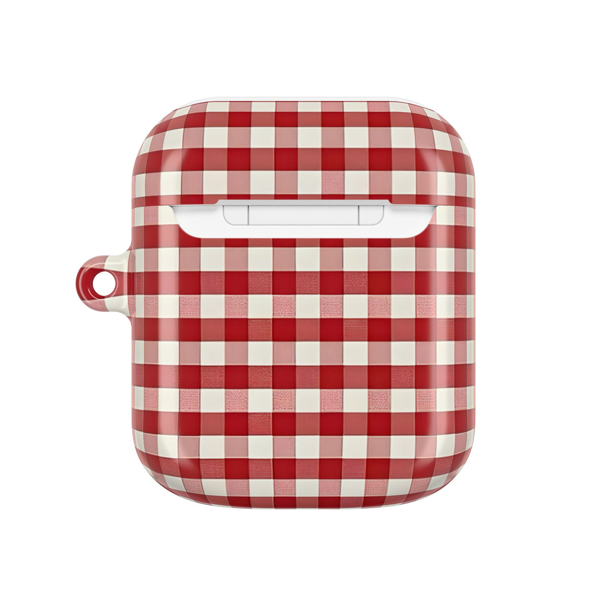 Red Gingham AirPod Case – Slim Protective Charging Case