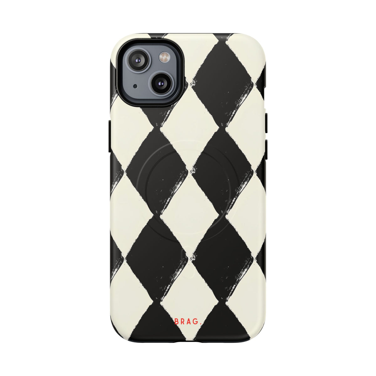 Ivory Harlequin MagSafe Tough Phone Case — Magnetic Protective Cover