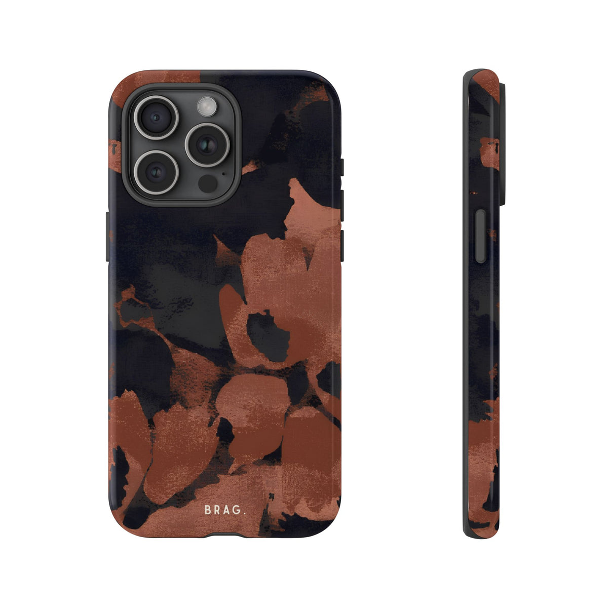 Terracotta Bloom Tough Phone Case – Shockproof Protective iPhone Cover