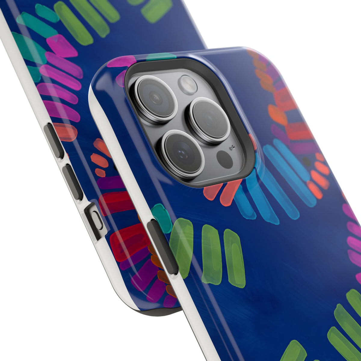 Blue Palm Magnetic Impact-Resistant Phone Case