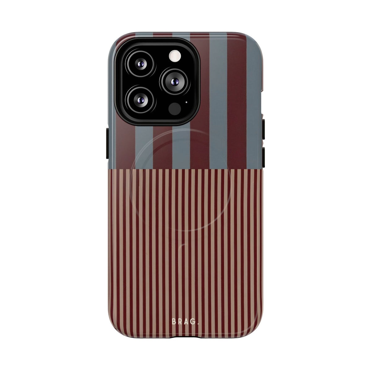 Candy Stripe MagSafe Tough Phone Case — Magnetic Protective Cover