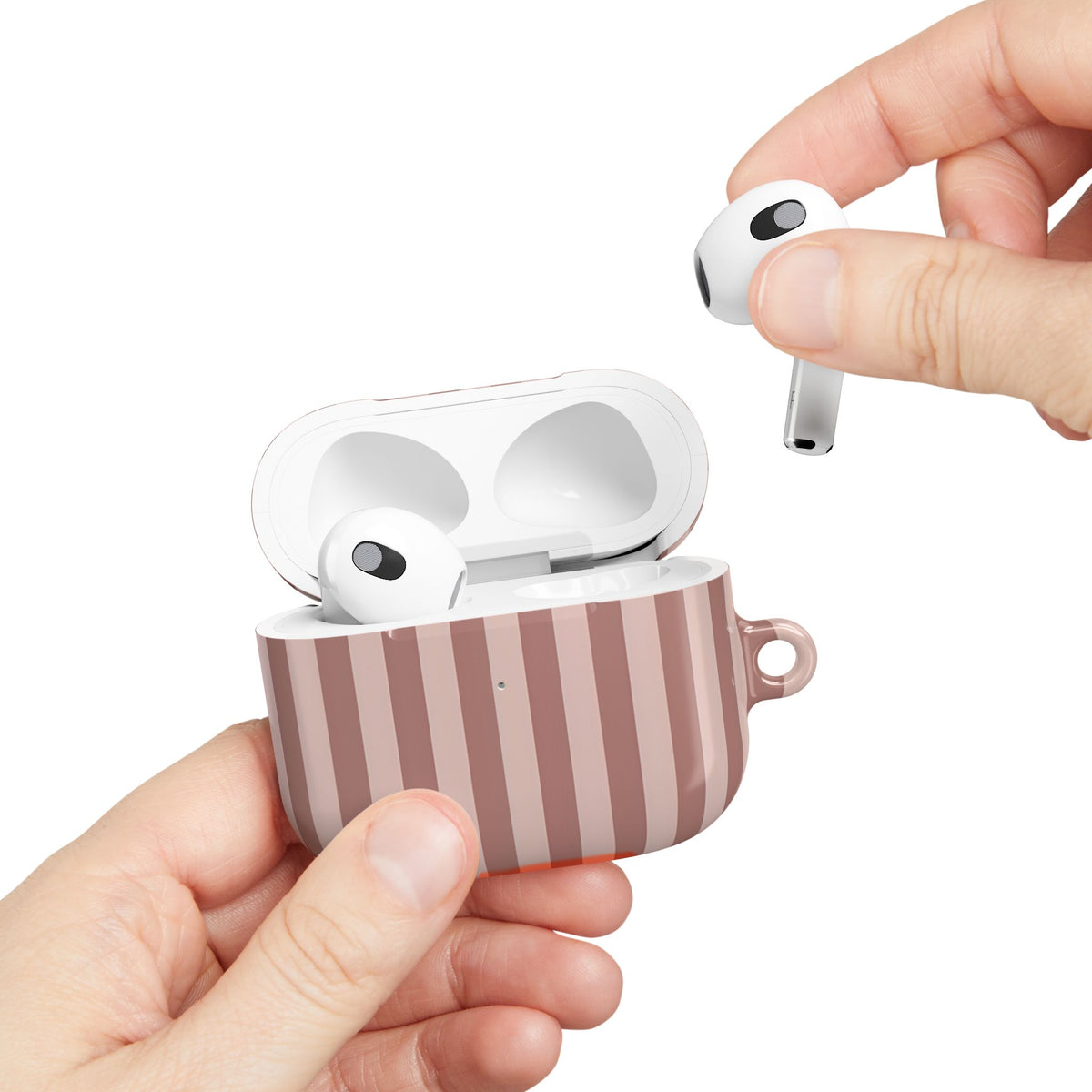 Sugar Stripe AirPod Case – Slim Protective Charging Case