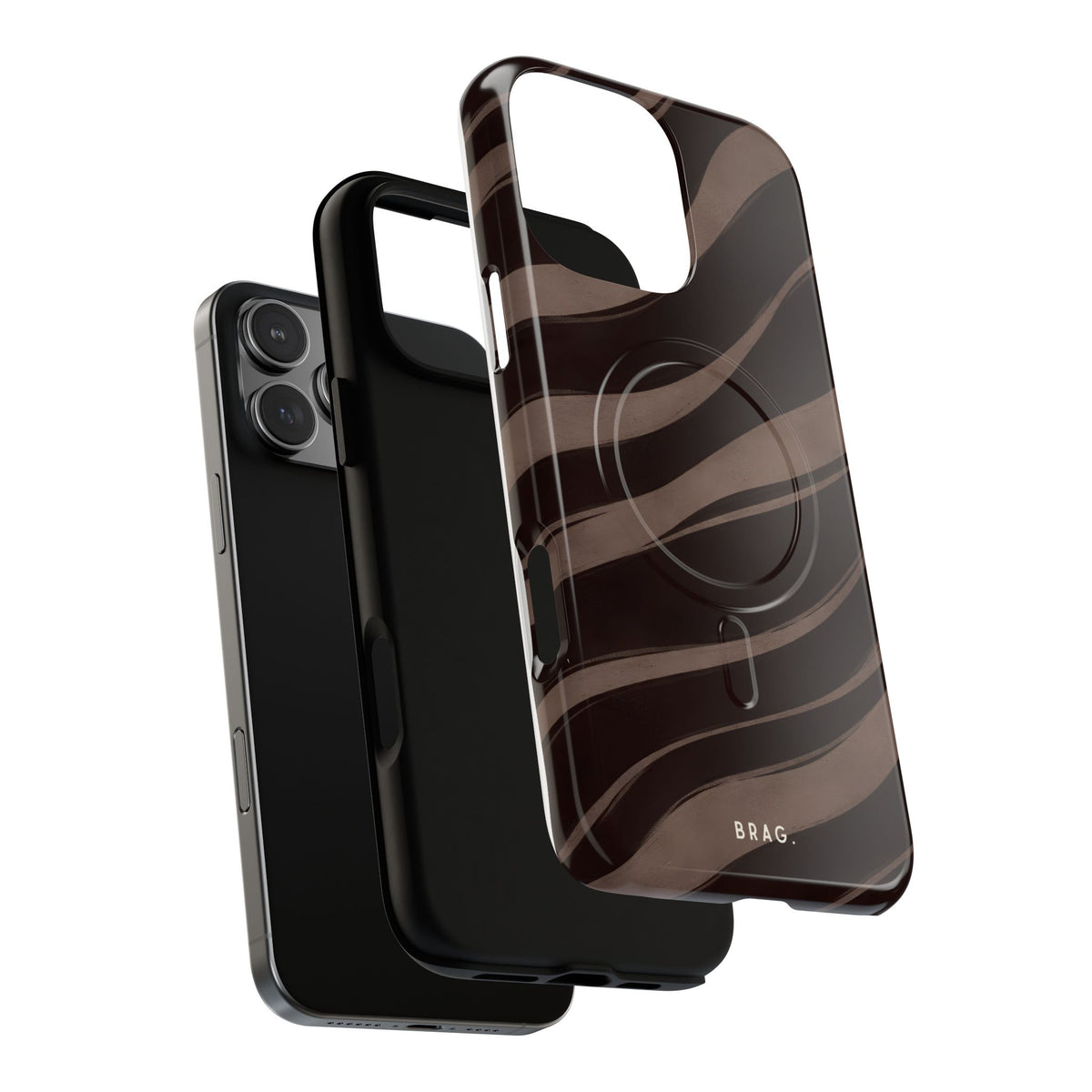 Zebra Wave MagSafe Tough Phone Case — Magnetic Protective Cover