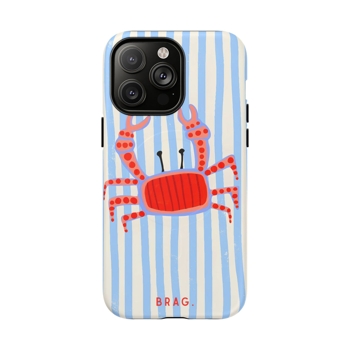 Azure Crab MagSafe Tough Phone Case — Magnetic Protective Cover