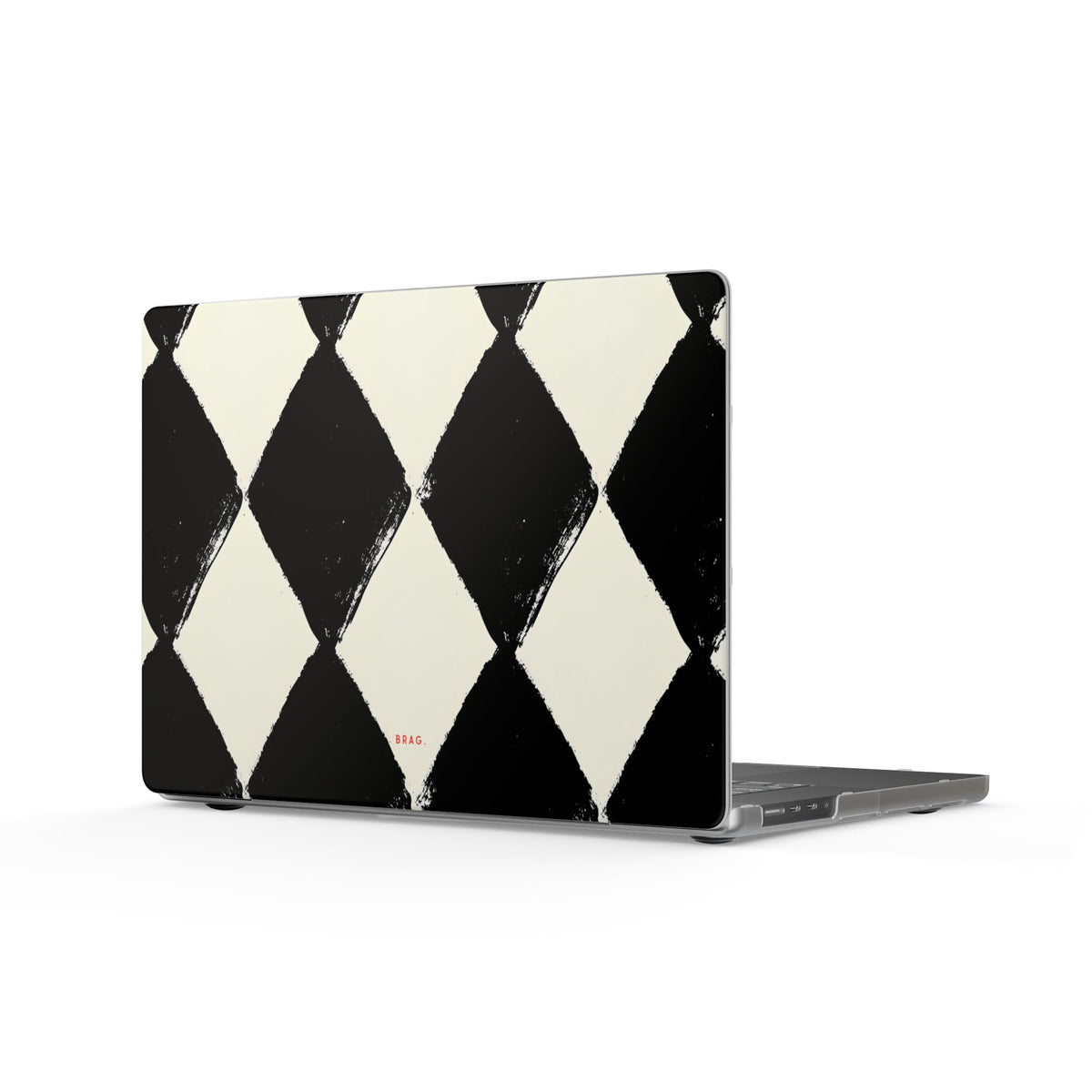 Ivory Harlequin Matte MacBook Case — Slim Protective Laptop Cover