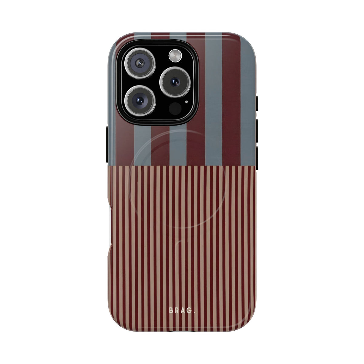 Candy Stripe MagSafe Tough Phone Case — Magnetic Protective Cover