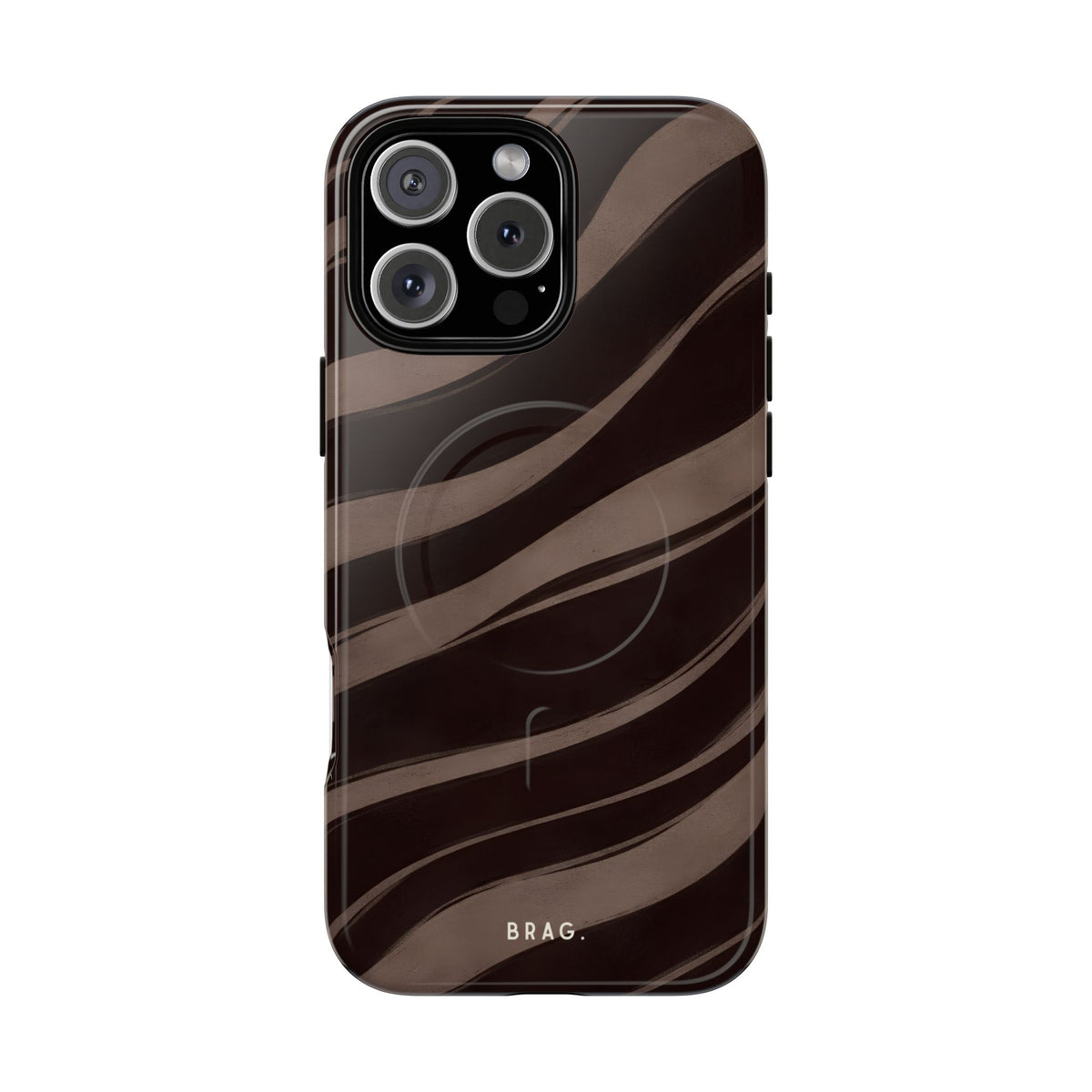 Zebra Wave MagSafe Tough Phone Case — Magnetic Protective Cover