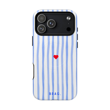 Blue Heart MagSafe Tough Phone Case — Magnetic Protective Cover