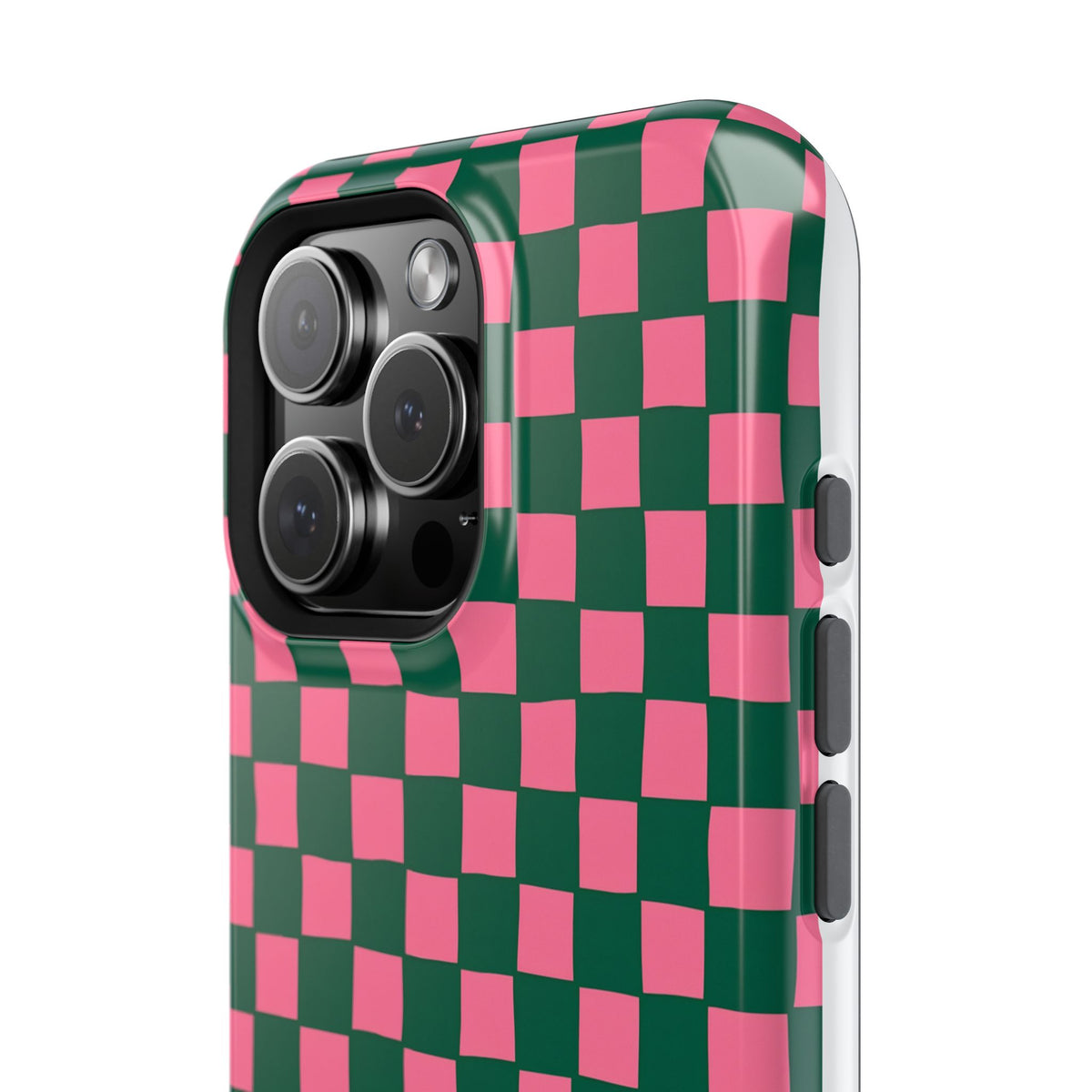 Rasberry Checks Magnetic Impact-Resistant Phone Case