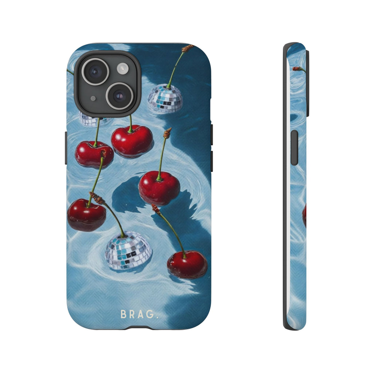 Cherry Ice Tough Phone Case – Shockproof Protective iPhone Cover