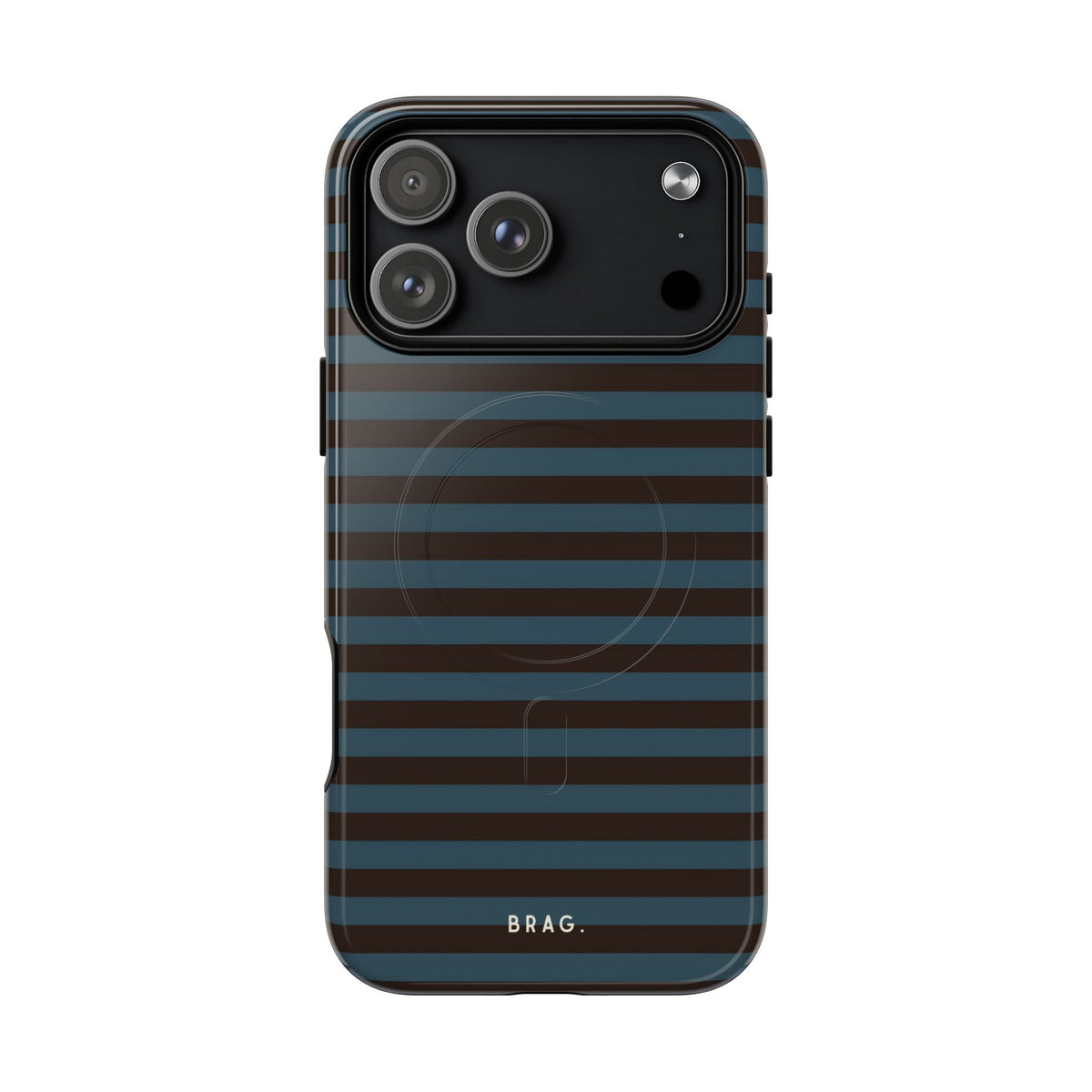 Seaside Stripe MagSafe Tough Phone Case — Magnetic Protective Cover