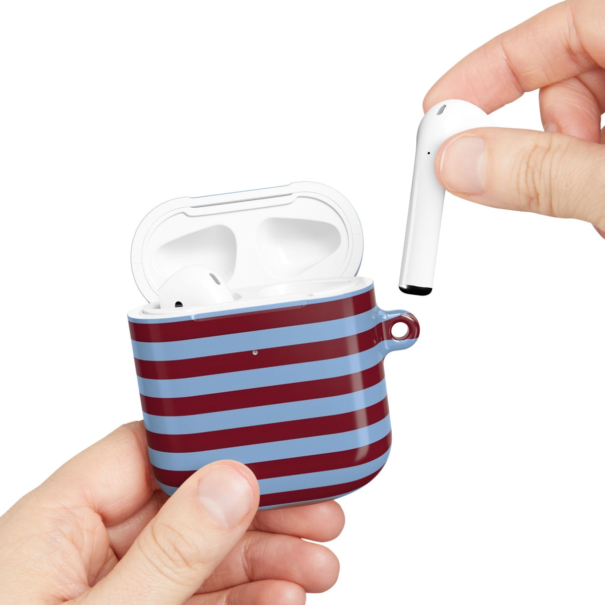 Varsity Stripe AirPod Case – Slim Protective Charging Case