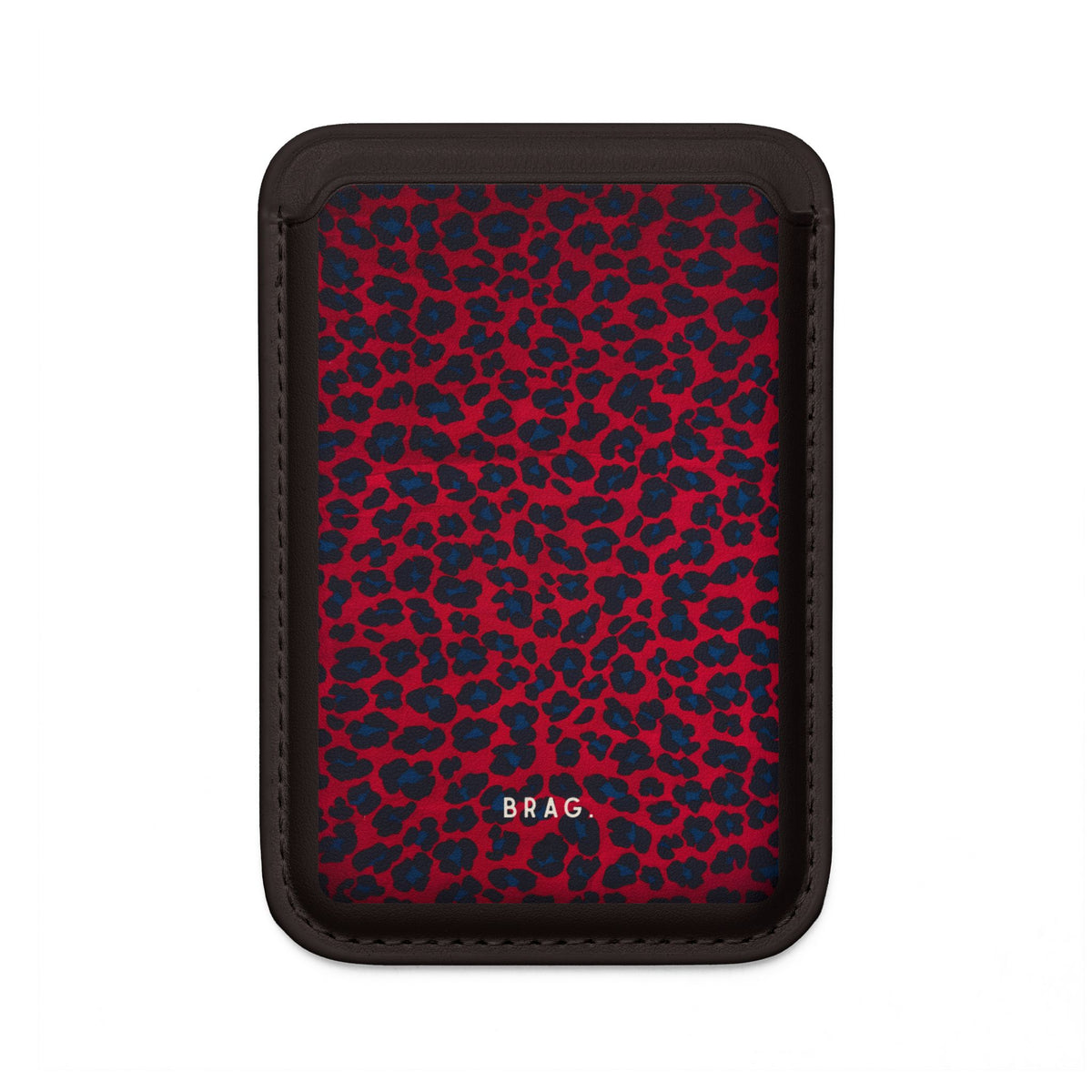 Red Flag MagSafe Vegan Wallet — Slim Phone Card Holder