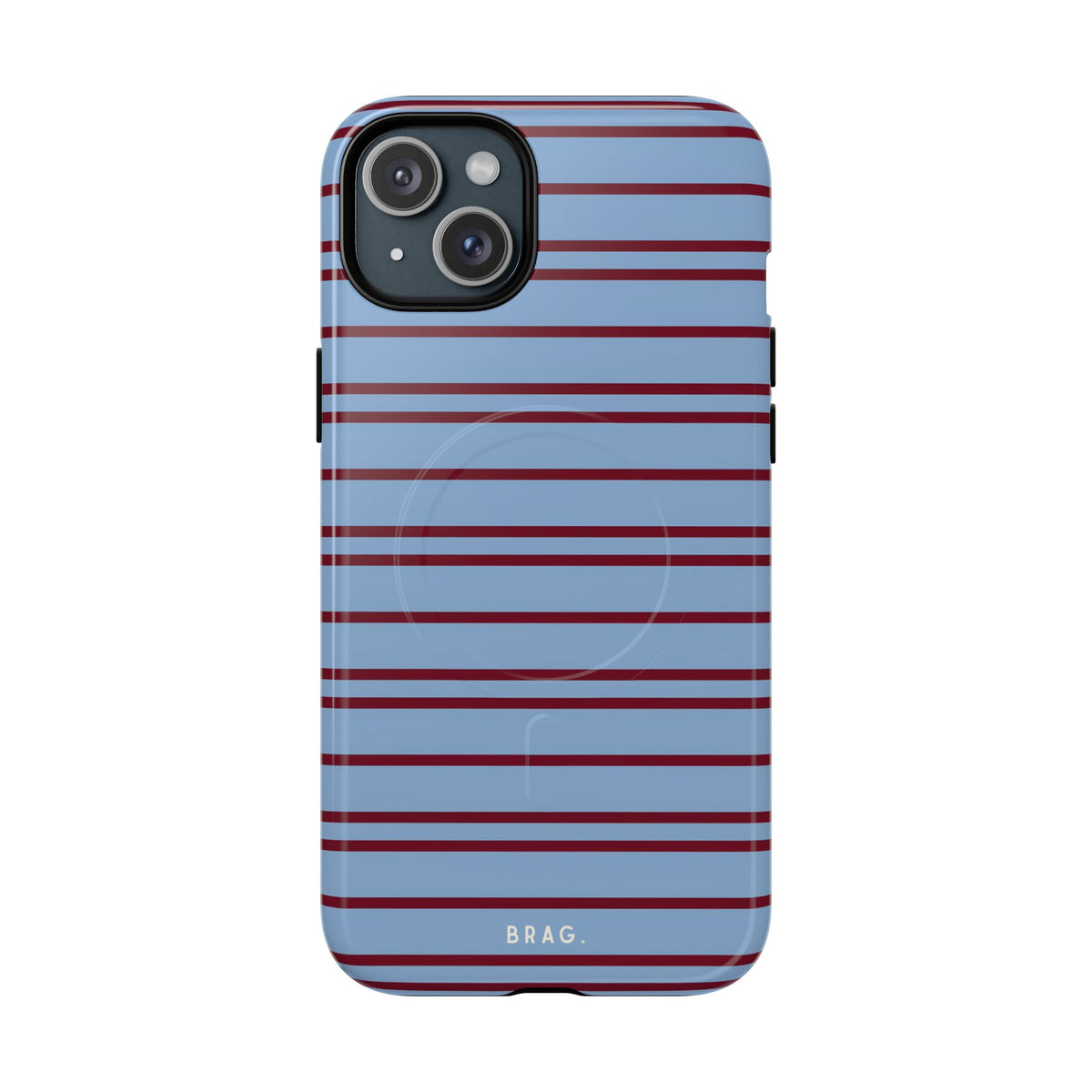 Nautical Stripe MagSafe Tough Phone Case — Magnetic Protective Cover
