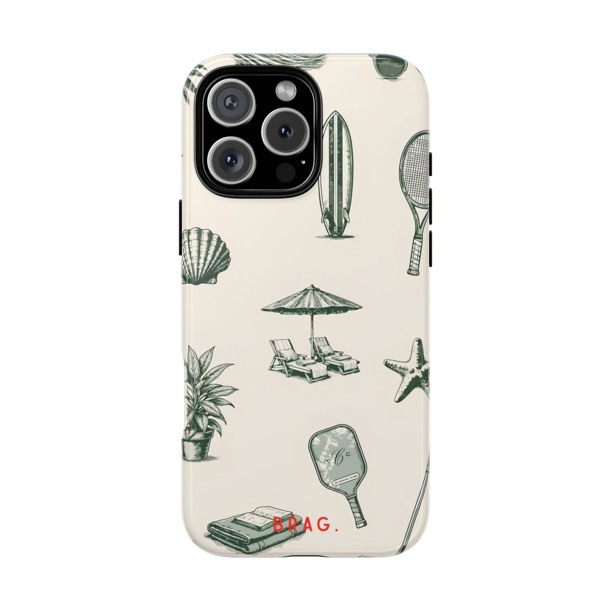 Beach Club Tough Phone Case – Shockproof Protective iPhone Cover