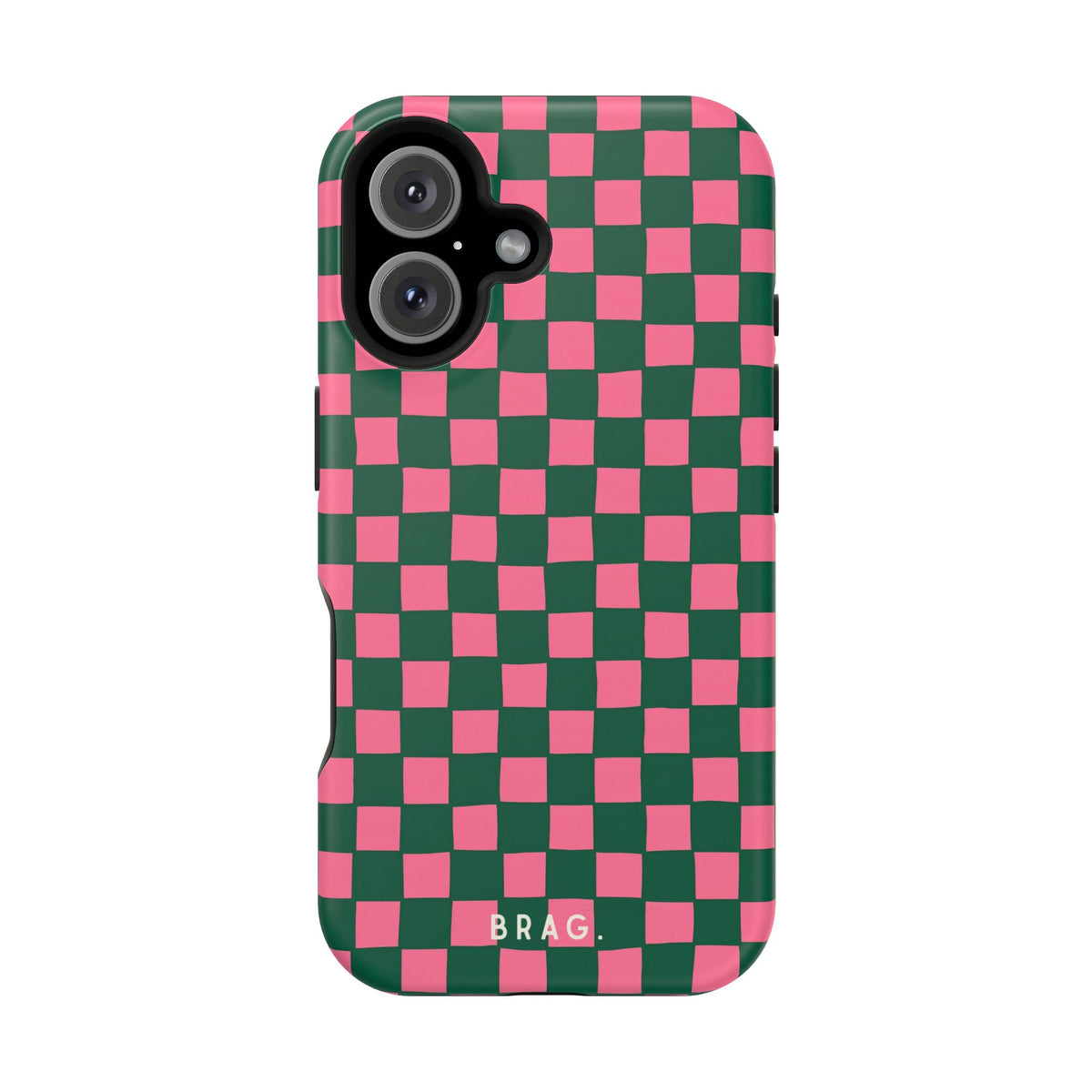 Rasberry Checks Magnetic Impact-Resistant Phone Case