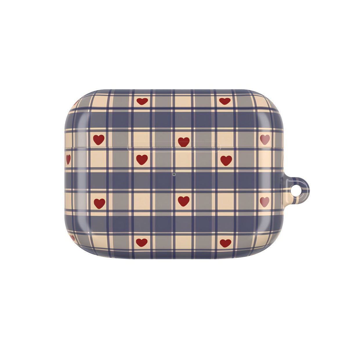Heart Plaid AirPod Case – Slim Protective Charging Case