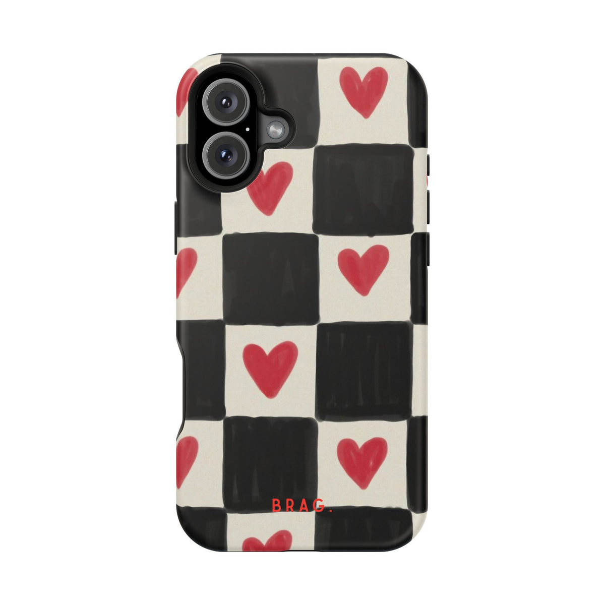 Heart Check Magnetic Impact-Resistant Phone Case