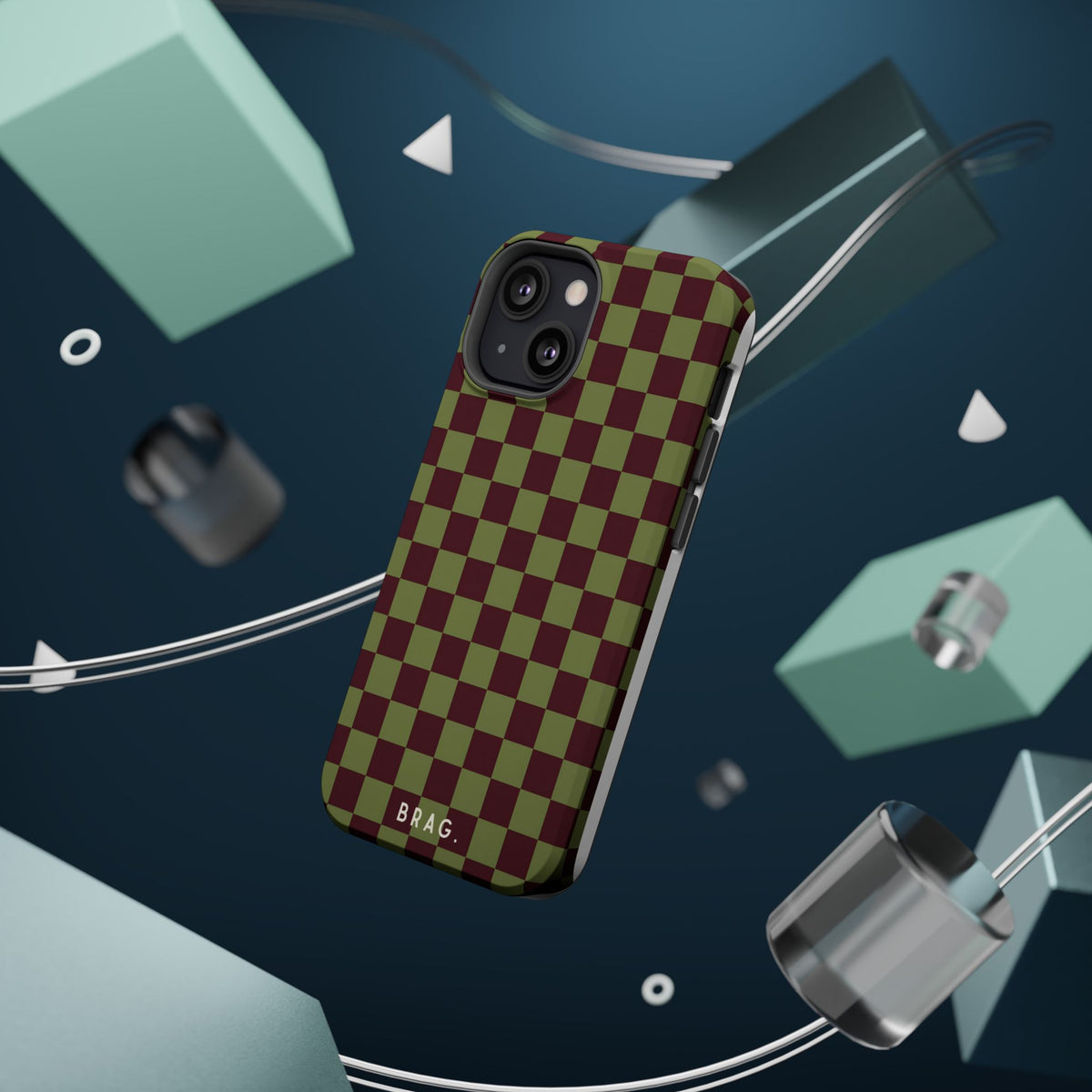 Lucky Check Magnetic Impact-Resistant Phone Case