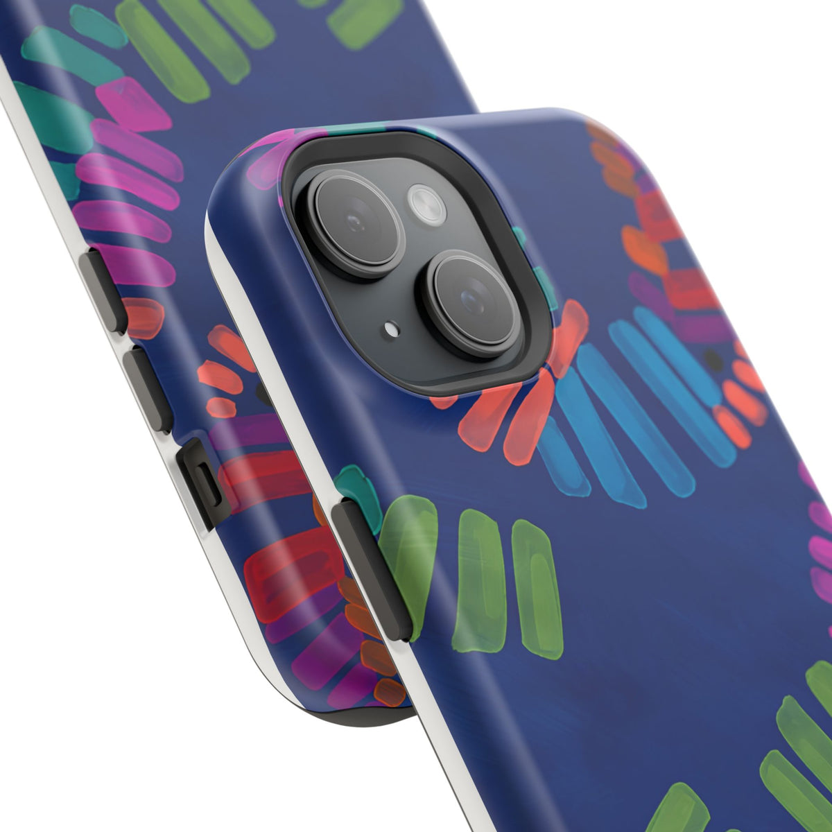 Blue Palm Magnetic Impact-Resistant Phone Case