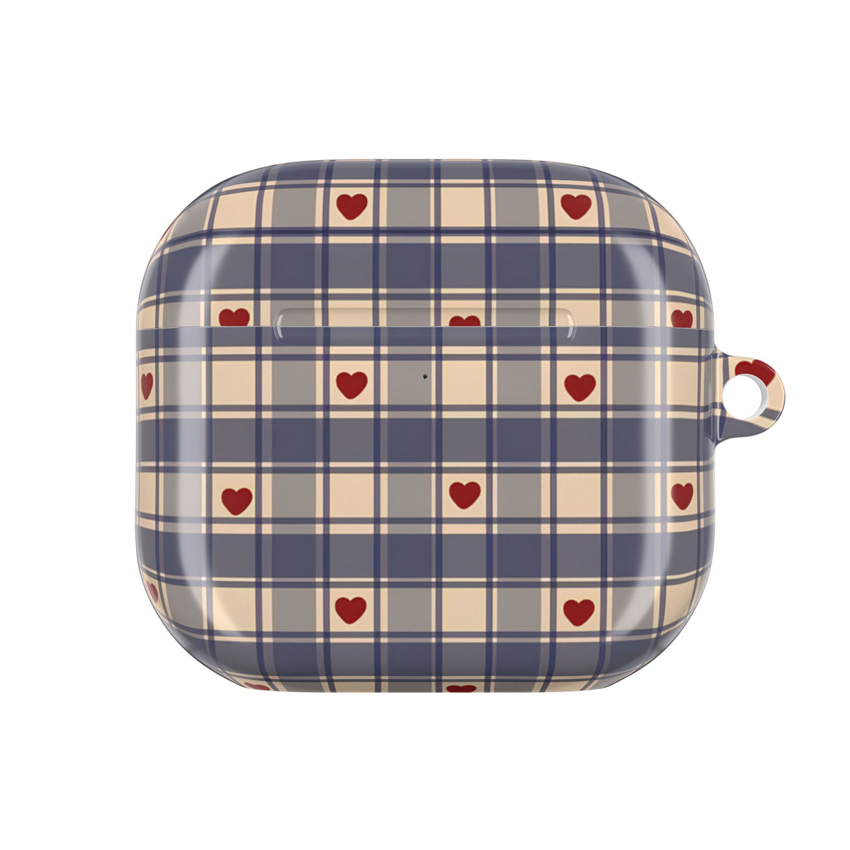 Heart Plaid AirPod Case – Slim Protective Charging Case