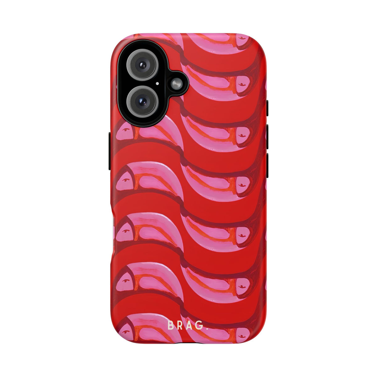Pink Current Tough Phone Case – Shockproof Protective iPhone Cover