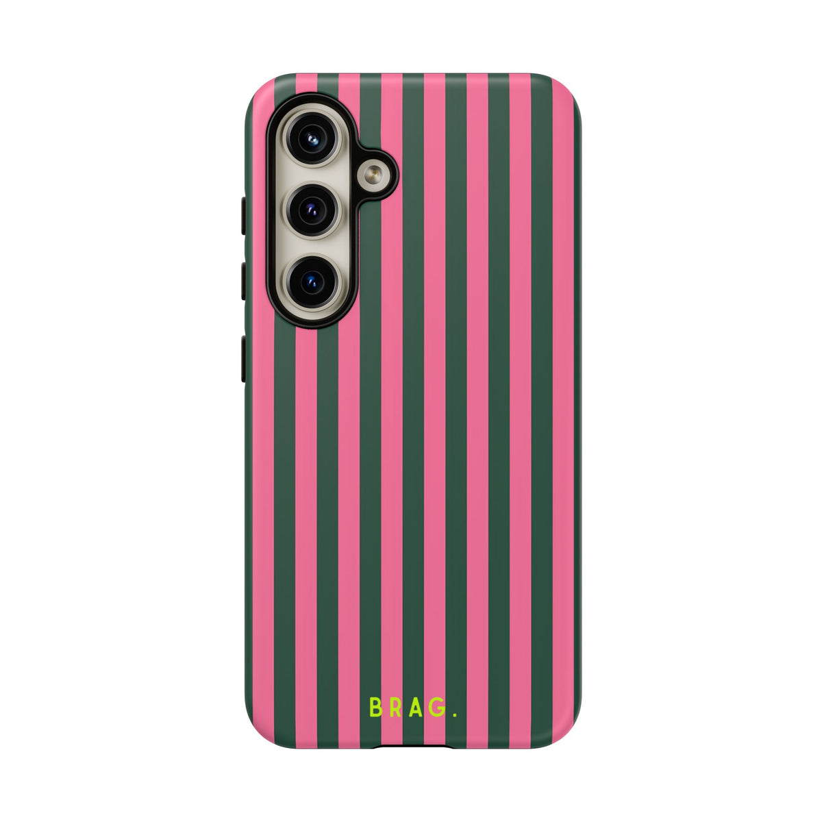 Flamingo Stripe Tough Phone Case – Shockproof Protective iPhone Cover
