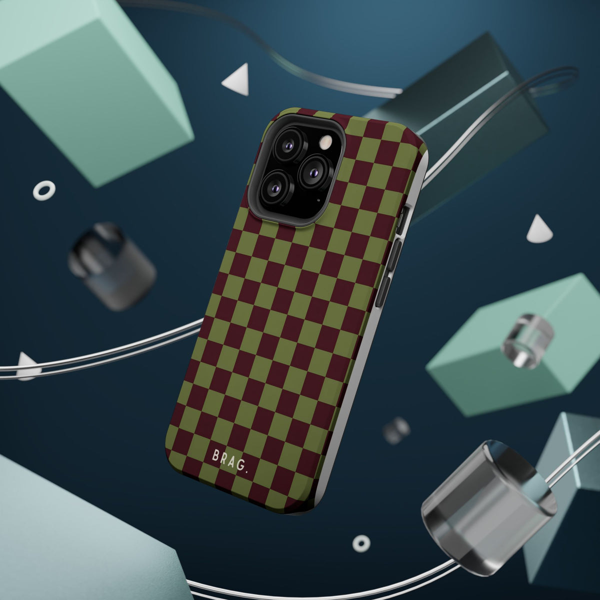 Lucky Check Magnetic Impact-Resistant Phone Case