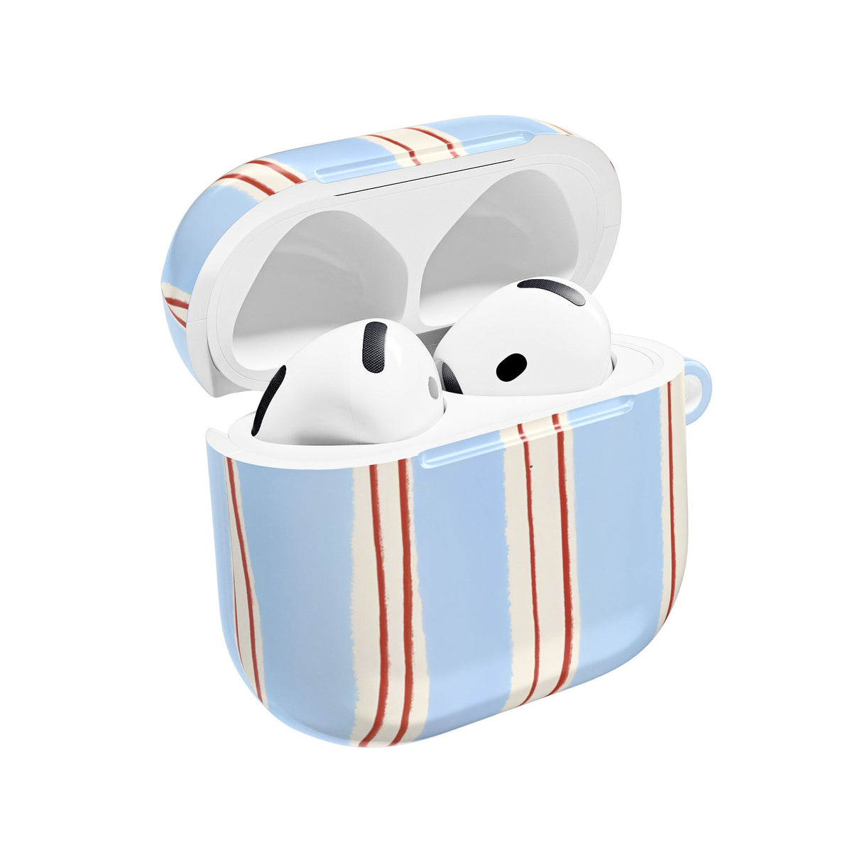 Blue Linen AirPod Case – Slim Protective Charging Case