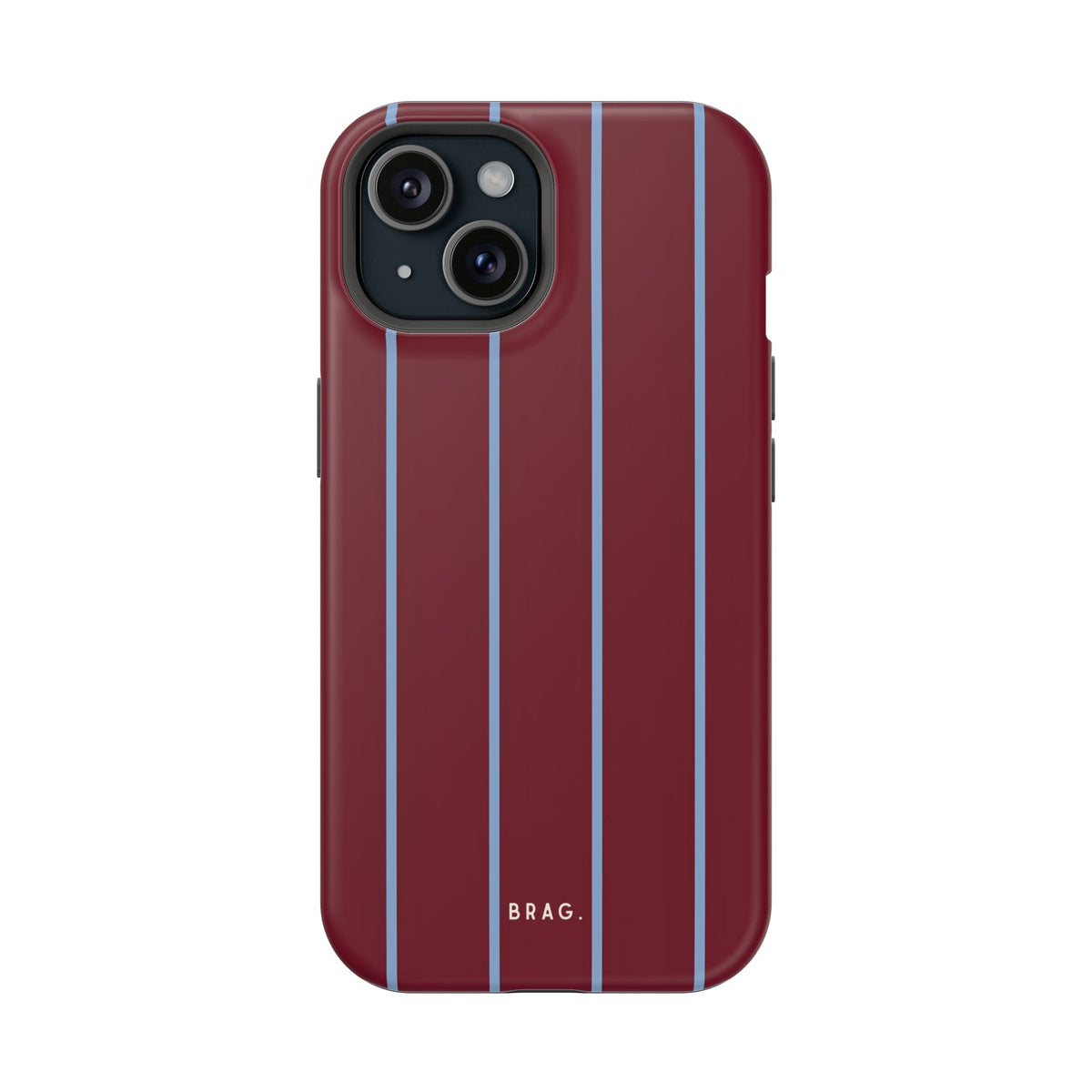 Bordeaux Stripe Magnetic Impact-Resistant Phone Case