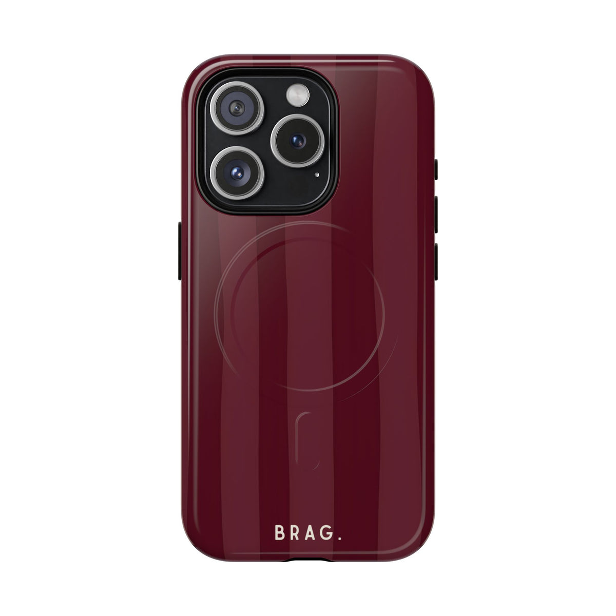 Dark Cherry MagSafe Tough Phone Case — Magnetic Protective Cover