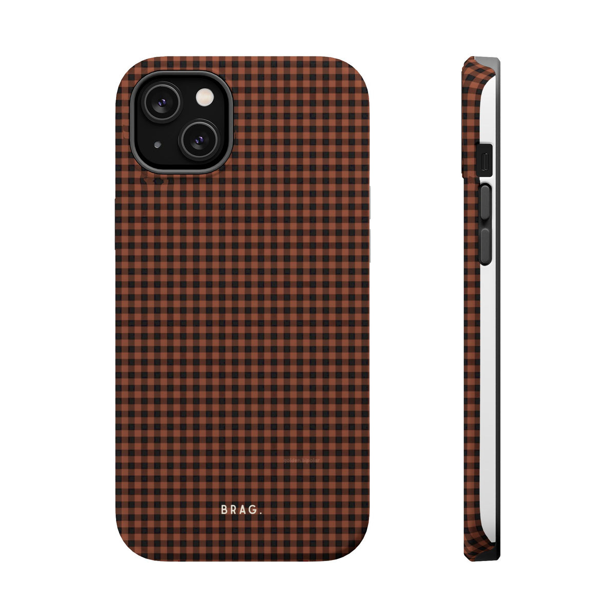 Cafe Check Magnetic Impact-Resistant Phone Case