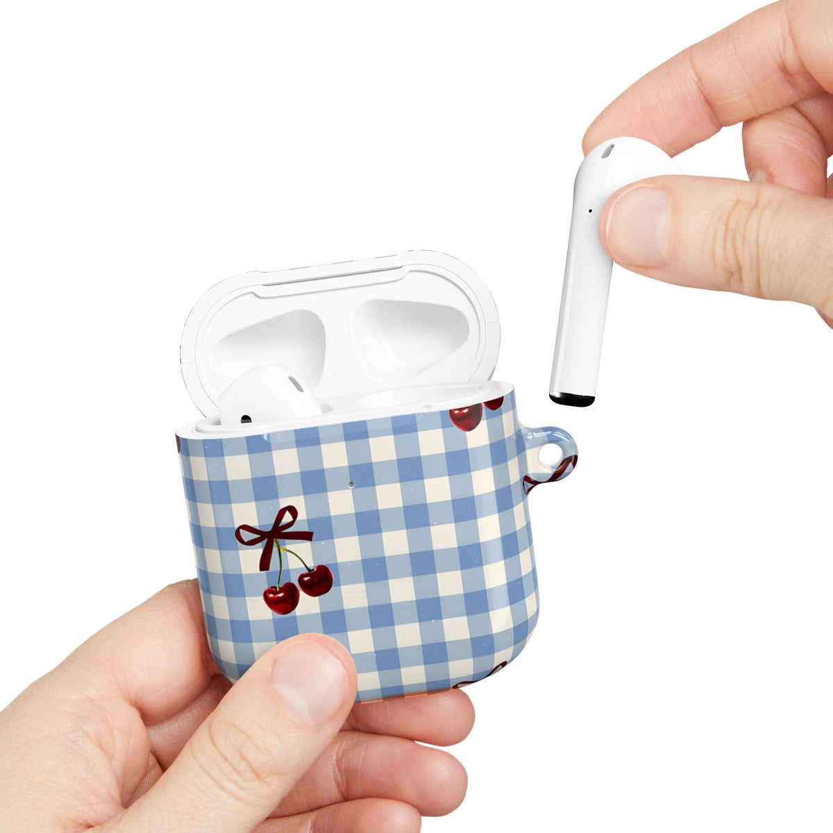 Cherry Picnic AirPod Case – Slim Protective Charging Case