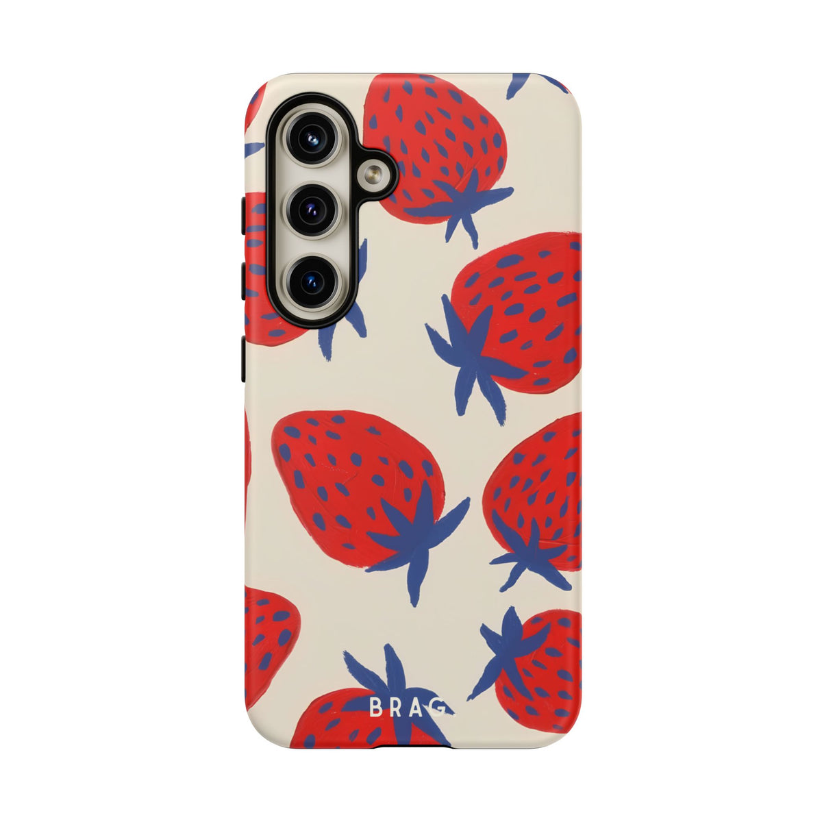 Strawberry Field Tough Phone Case – Shockproof Protective iPhone Cover