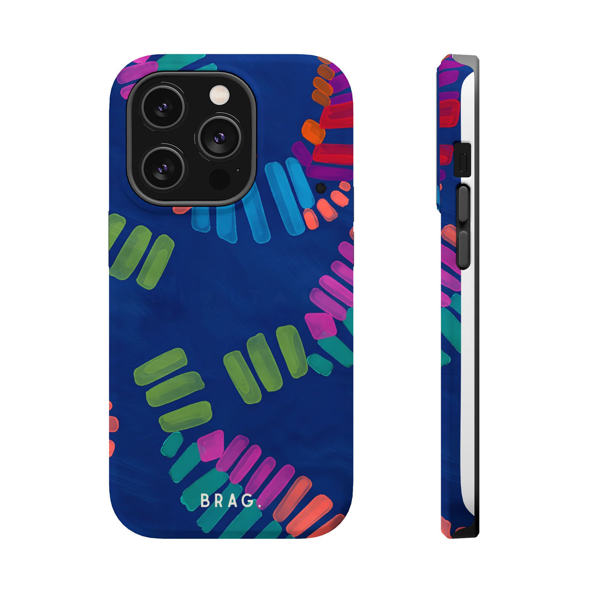 Blue Palm Magnetic Impact-Resistant Phone Case